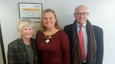 Helen with Peter and Terry